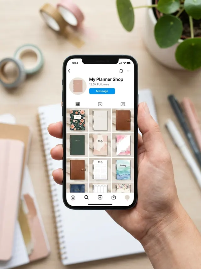 Social Preview Mockups — show your planners before printing